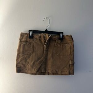 Vintage Forever21 Thrifted Brown Mini Skirt